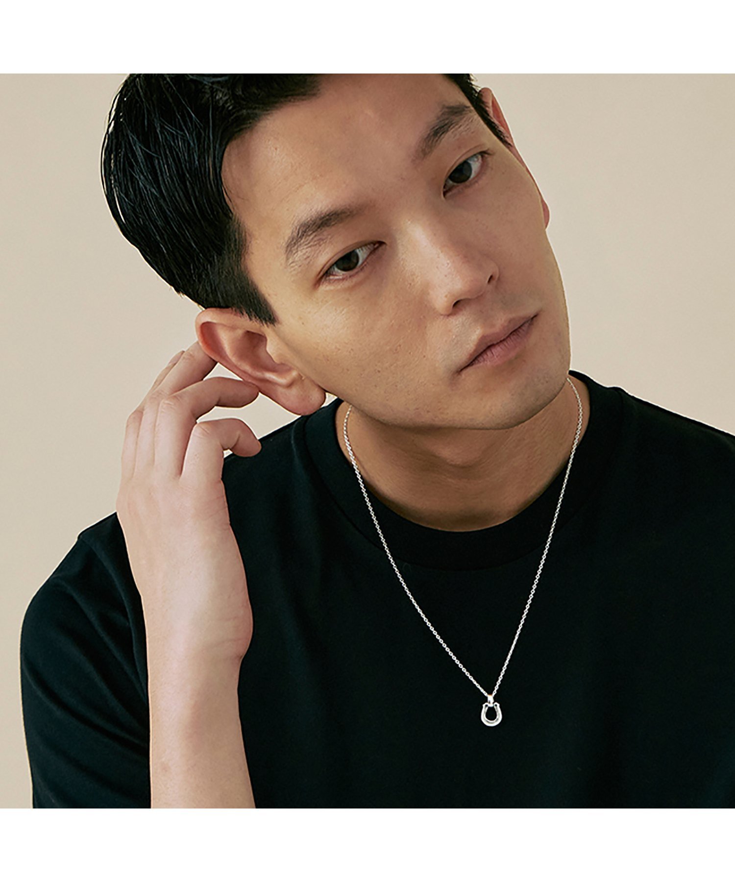 SYMPATHY OF SOUL｜【ブランド公式】Mホースシューネックレス 45cm