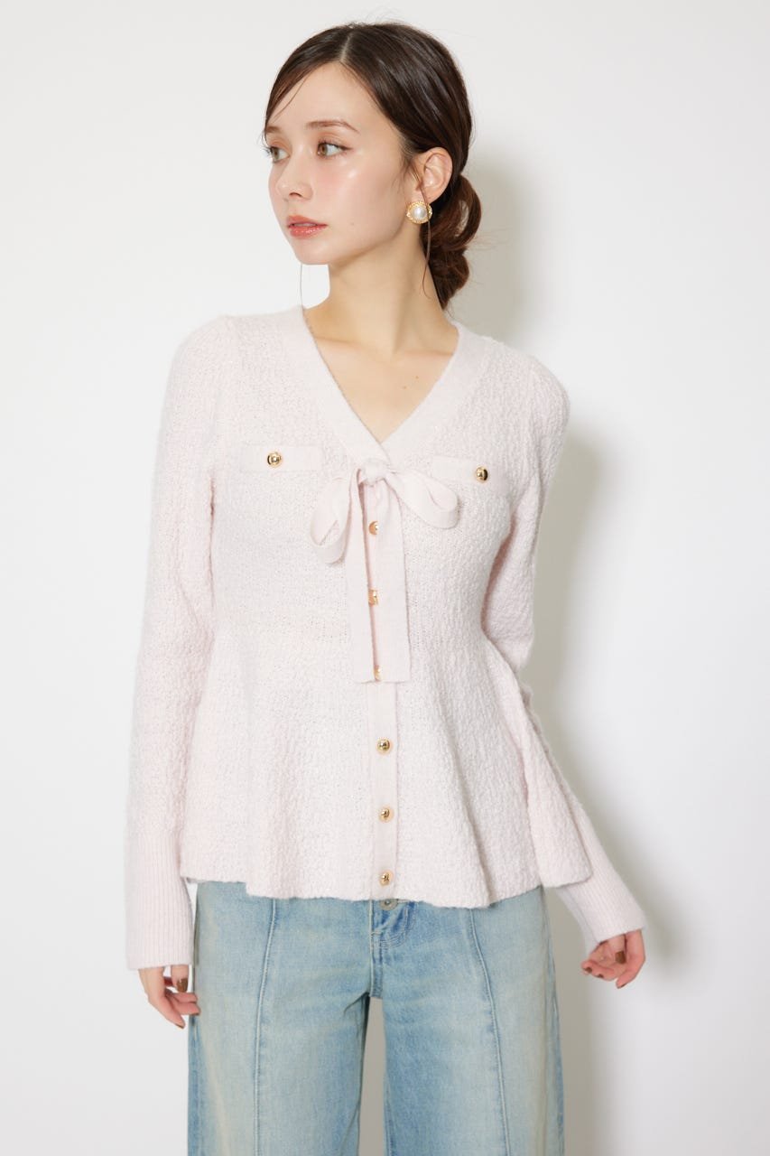 rienda｜2WAYペプラムニットカーディガントップス | Rakuten Fashion