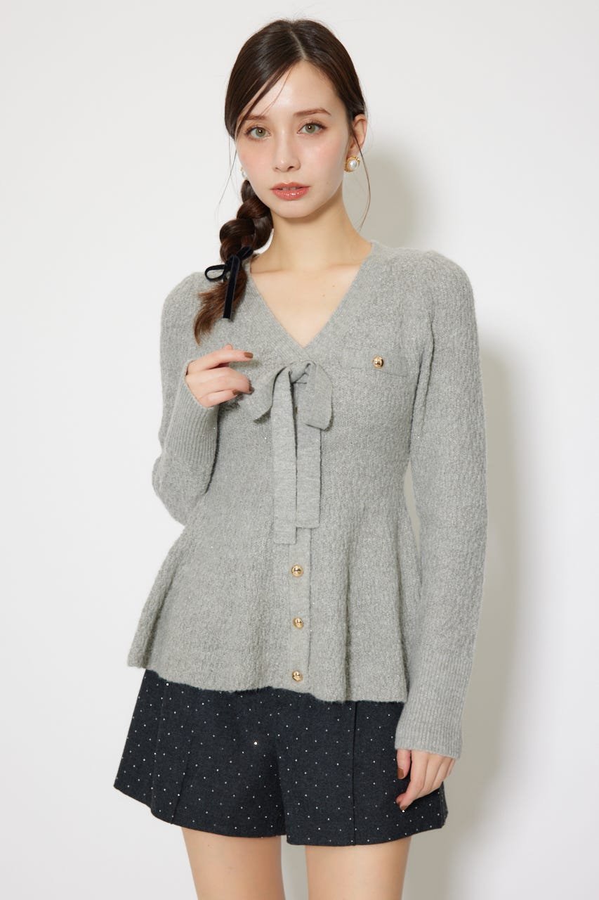 rienda｜2WAYペプラムニットカーディガントップス | Rakuten Fashion