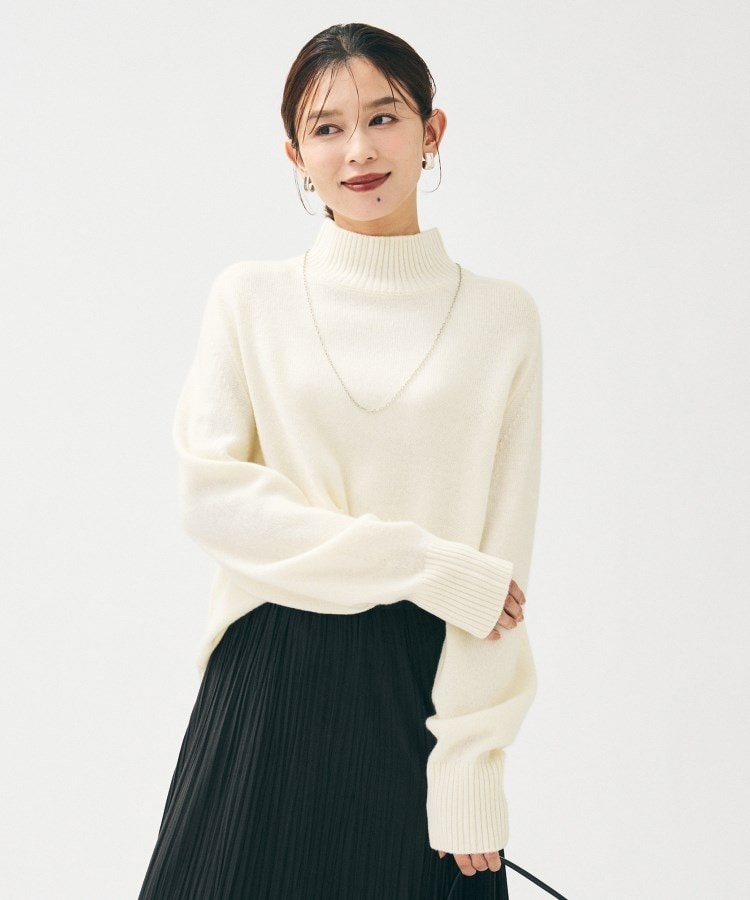 UNTITLED｜【8色展開/洗える】ウールカシミヤ ハイネックニット