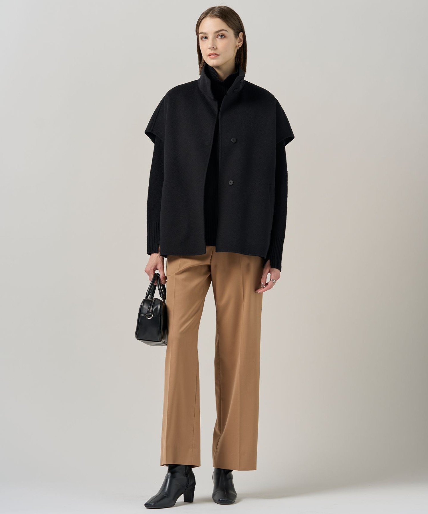 ICB｜WoolRever スタンドカラージレ | Rakuten Fashion(楽天