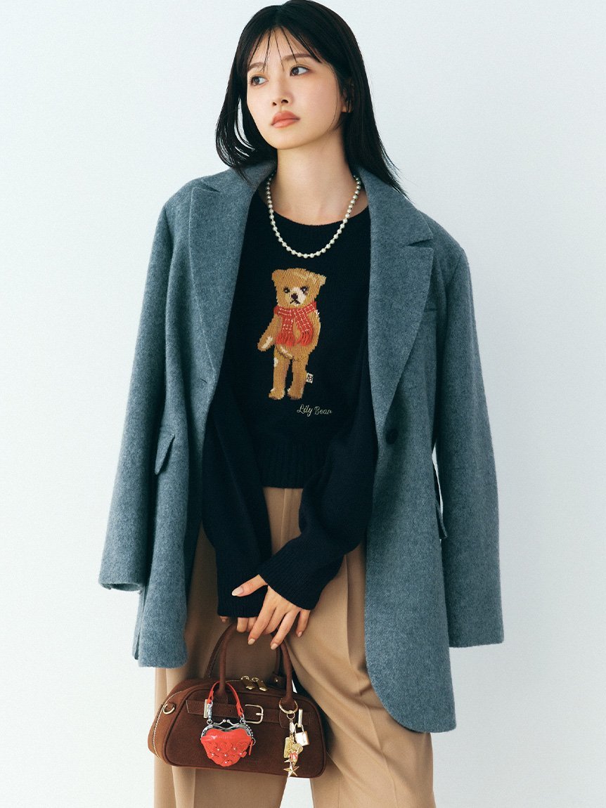 LILY BROWN｜ダブルブレストウールジャケット | Rakuten Fashion(楽天