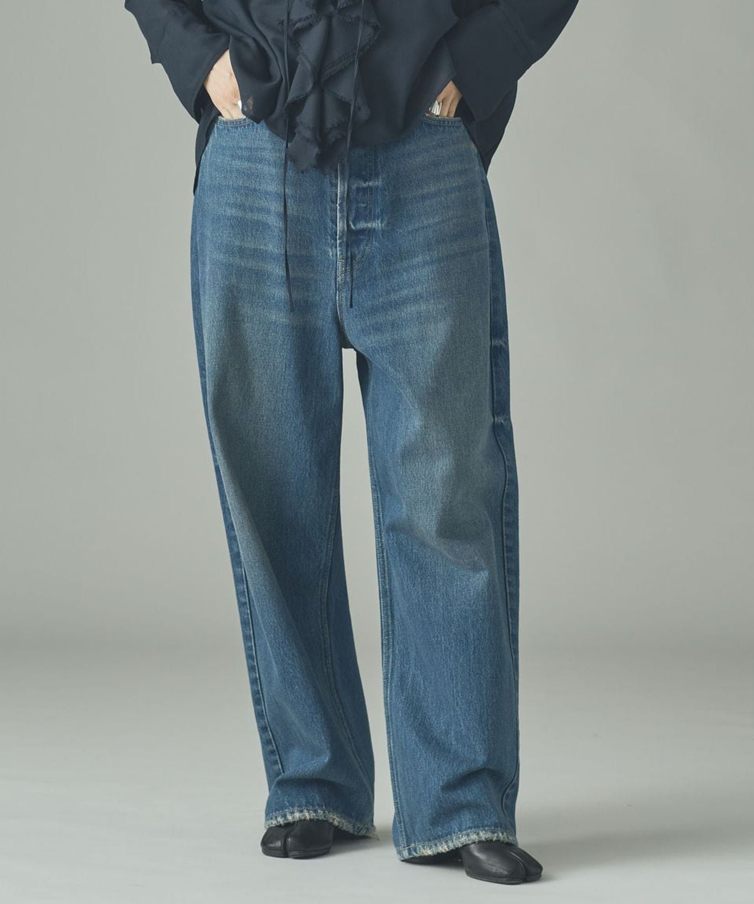 Curensology/＜&RC＞ワイドルーズデニムパンツ　インディゴブルー Curensology(カレンソロジー)｜〈&RC〉ワイドルーズデニムパンツ