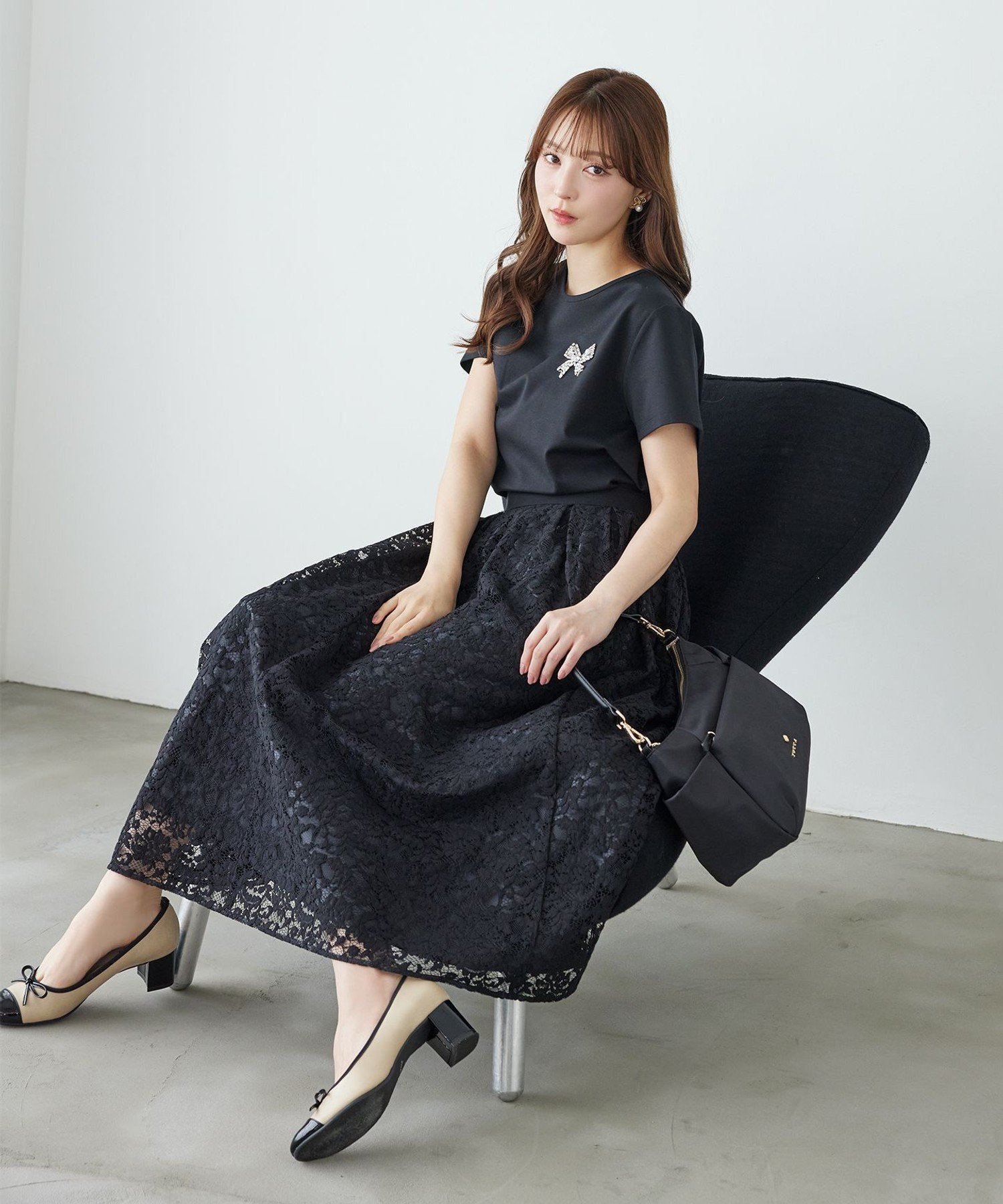 23区｜【LEE10月号掲載/洗える】レースコンビ ペチコート スカート