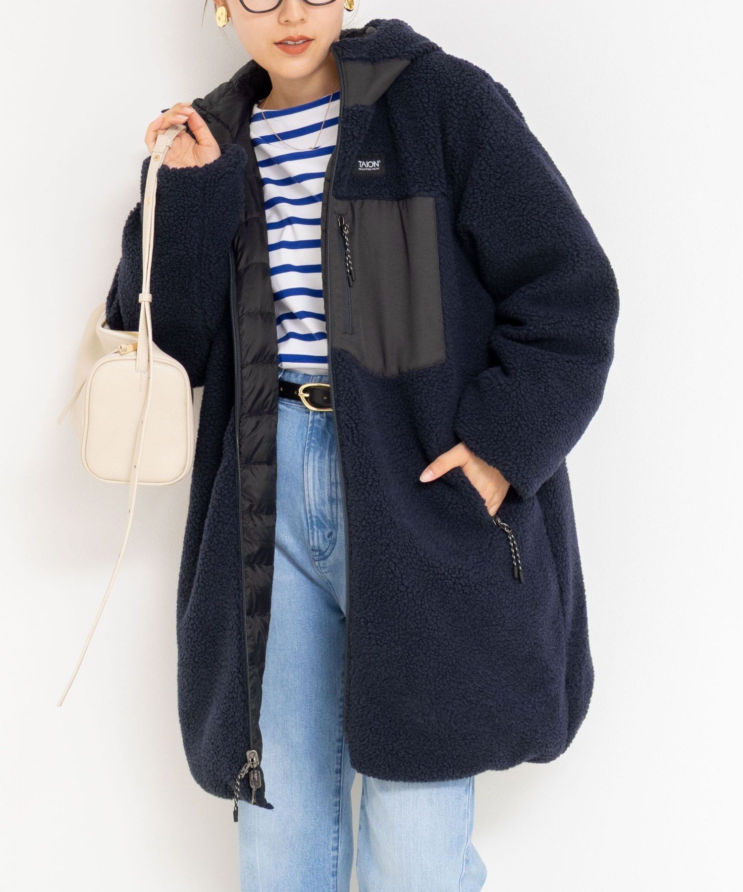 NOLLEY'S｜◇【WEB限定】【TAION/タイオン】別注ボア×ダウンフード