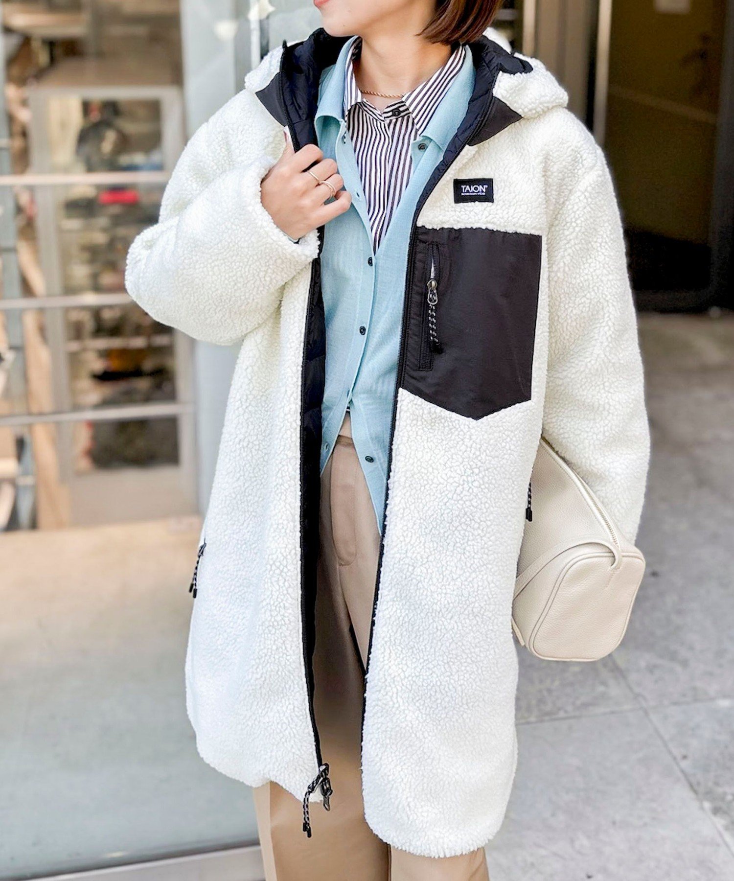 NOLLEY'S｜◇【WEB限定】【TAION/タイオン】別注ボア×ダウンフード