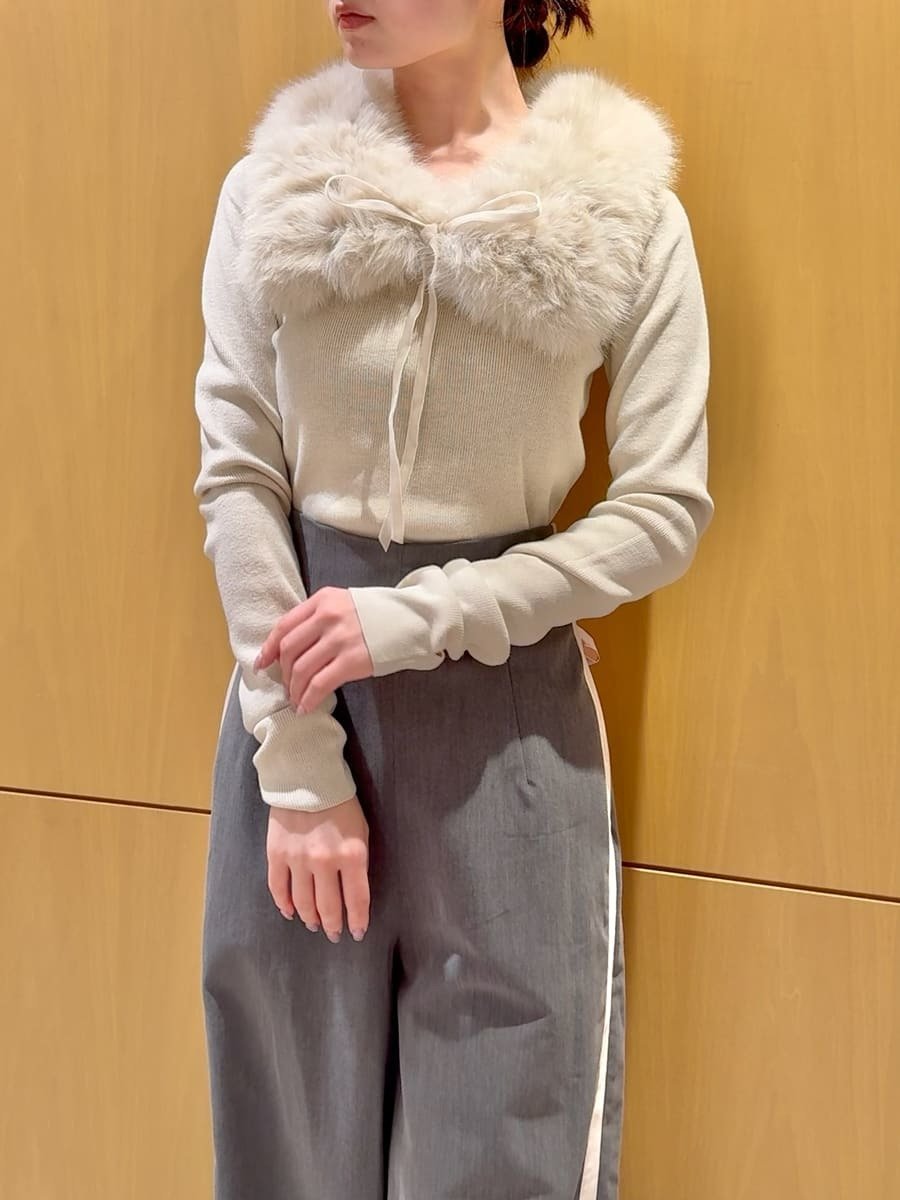 SNIDEL｜ティペットファーニット | Rakuten Fashion(楽天ファッション