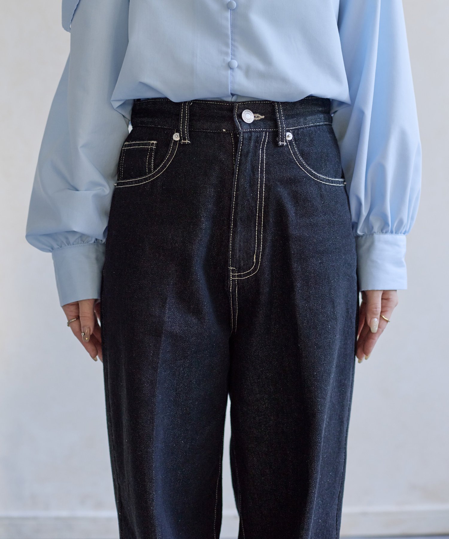 Thevon.｜【Yuna企画】ハイウエストストレートデニムパンツ | Rakuten