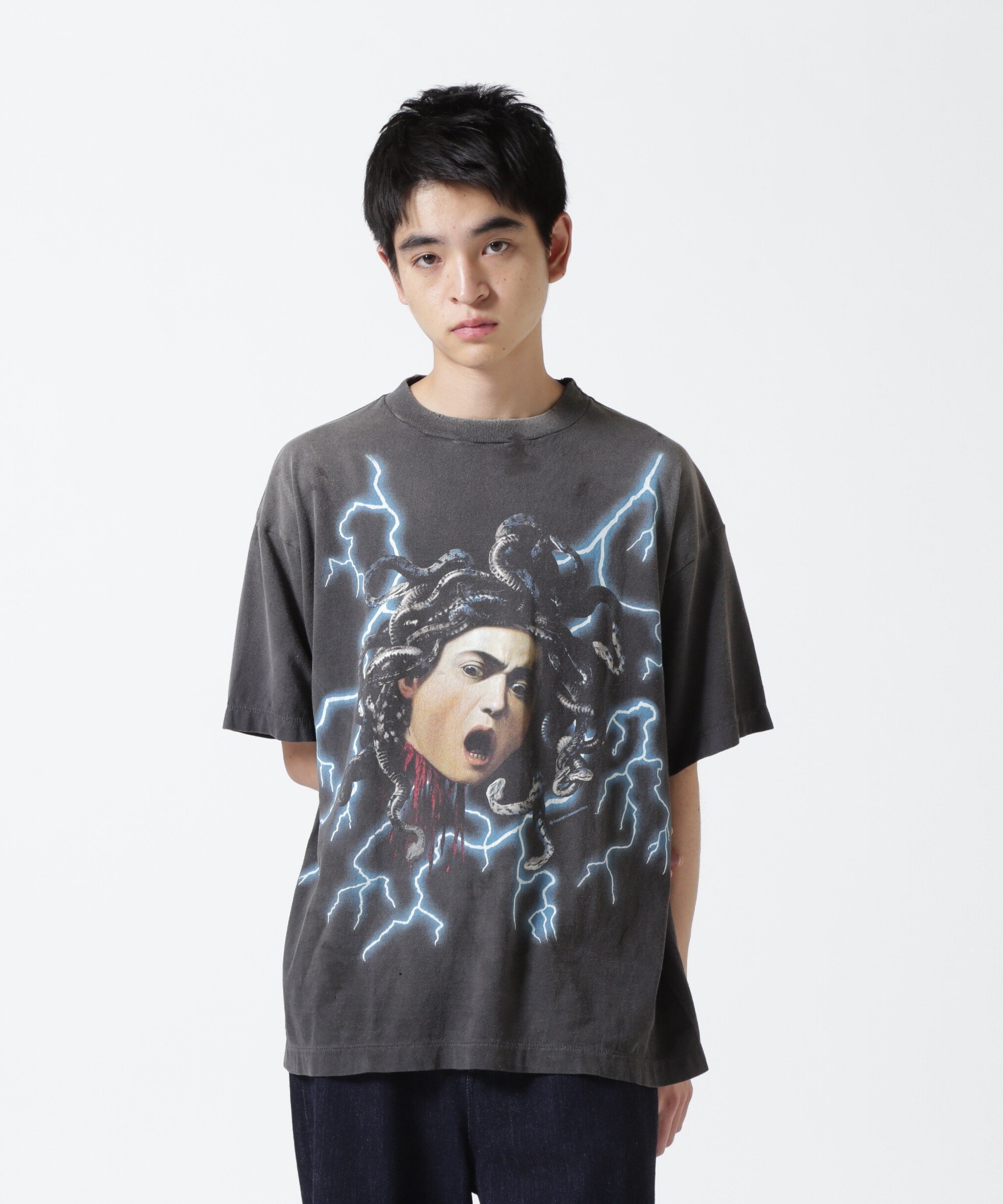 ROYAL FLASH｜SAINT MICHAEL/セントマイケル/SS TEE/MEDUSA/BLACK