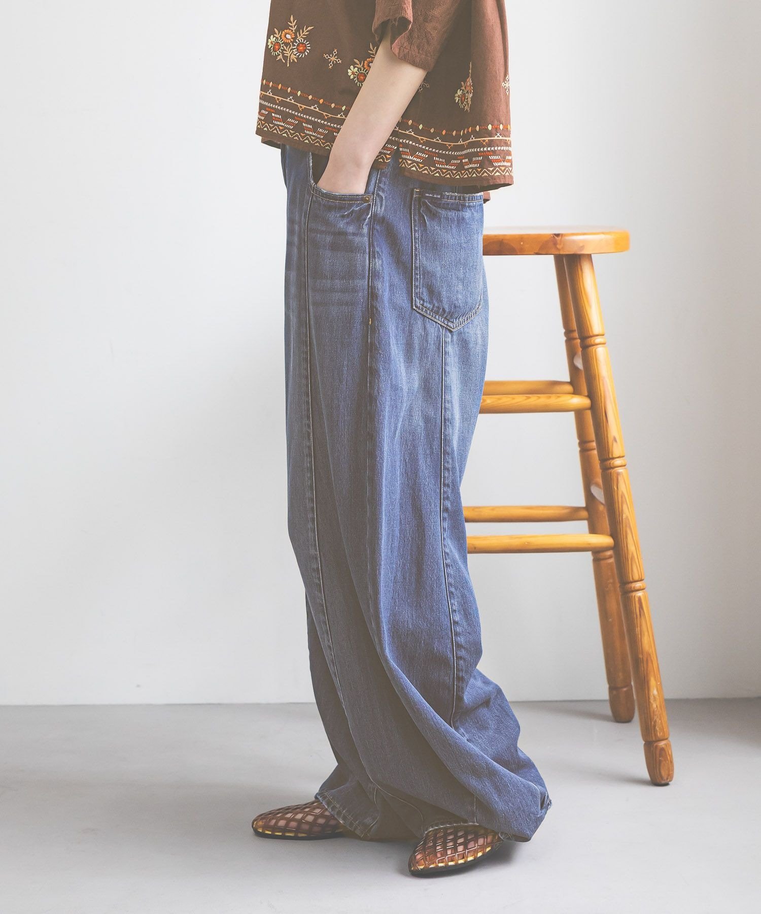 niko and ｜[NKJ 2026SS] 3Dドロップデニムパンツ | Rakuten