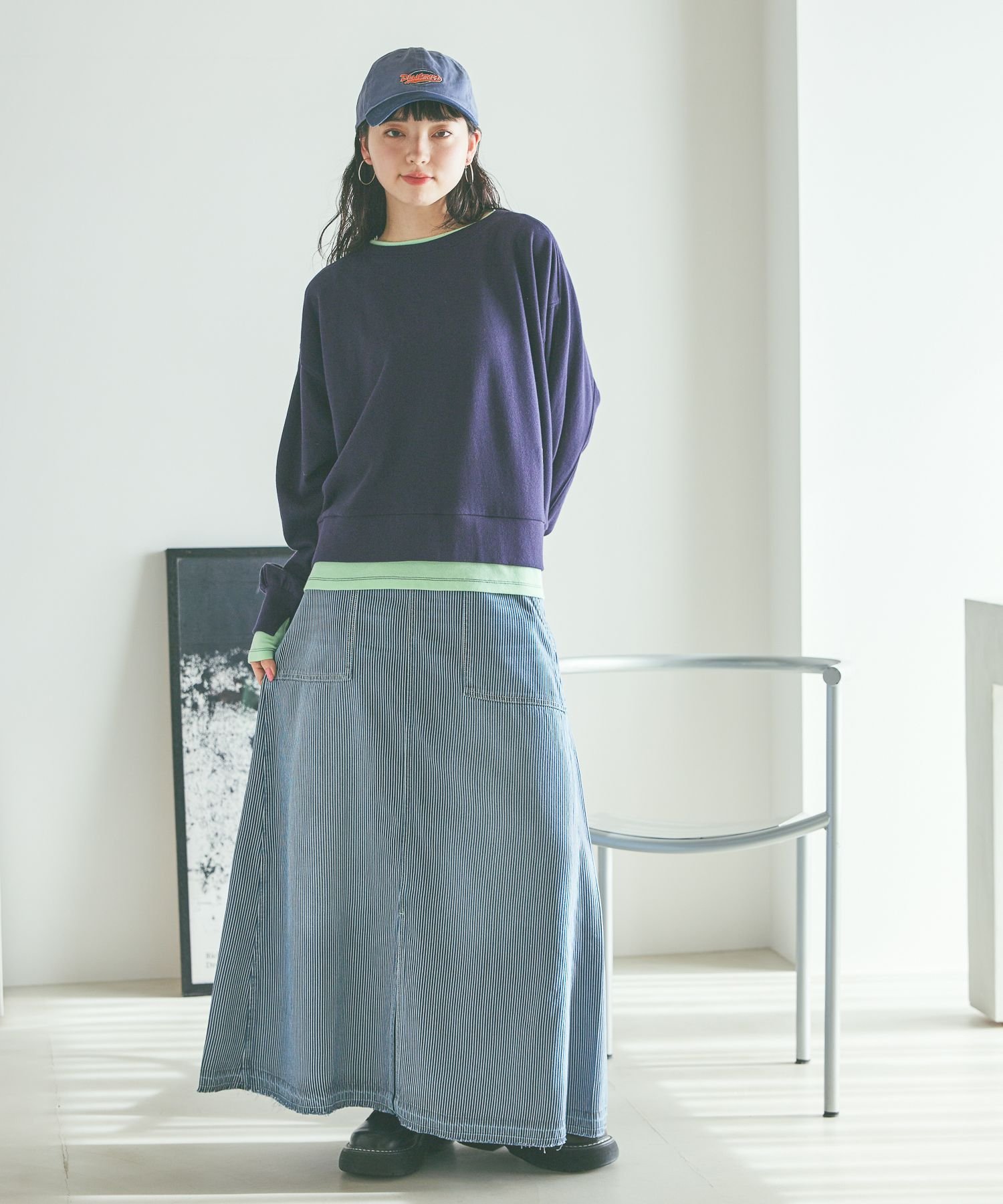 niko and ｜[NKJ 2026SS] スリットロングデニムスカート | Rakuten