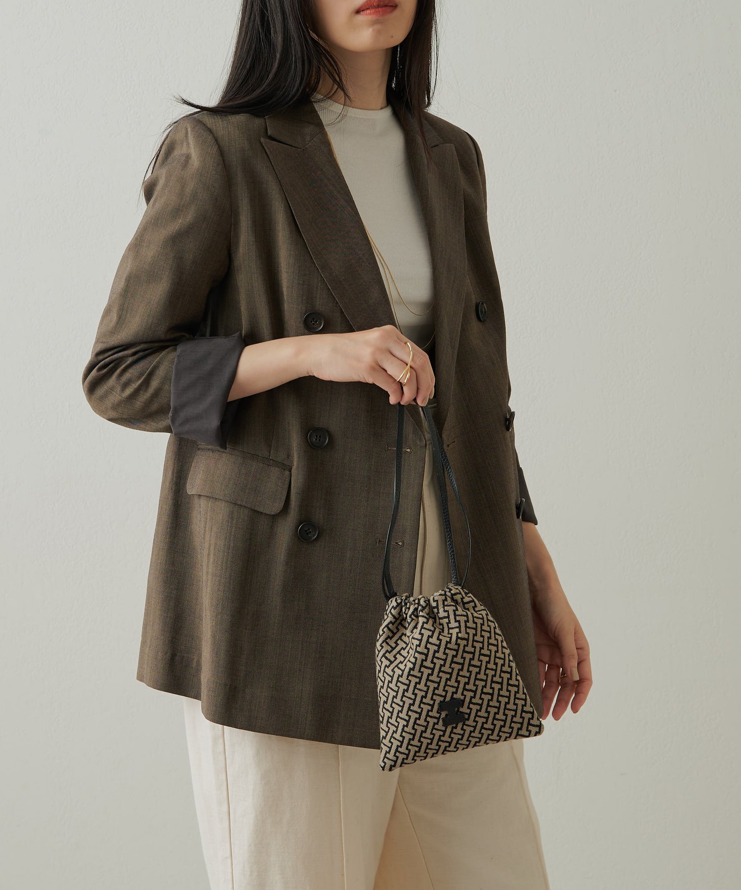 IACUCCI｜モノグランマ ポーチ JACQUARD/CERVO | Rakuten Fashion(楽天