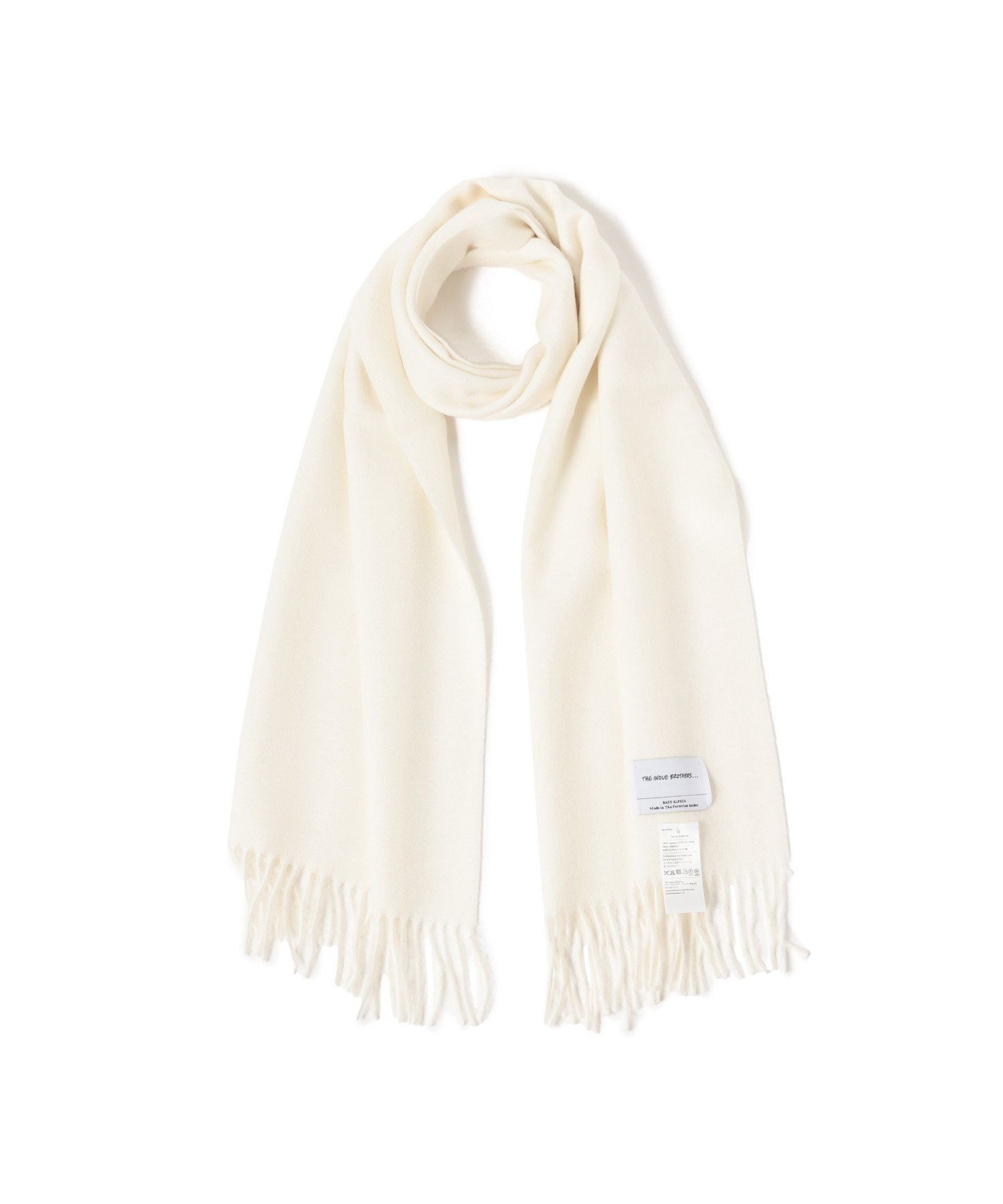 BEAMS MEN｜THE INOUE BROTHERS / アルパカ ソリッドマフラー 35x180