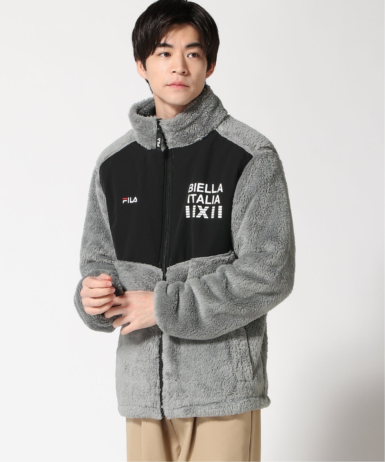 ニッキー｜FILA/(M)シャギー切替トラックジャケット | Rakuten Fashion