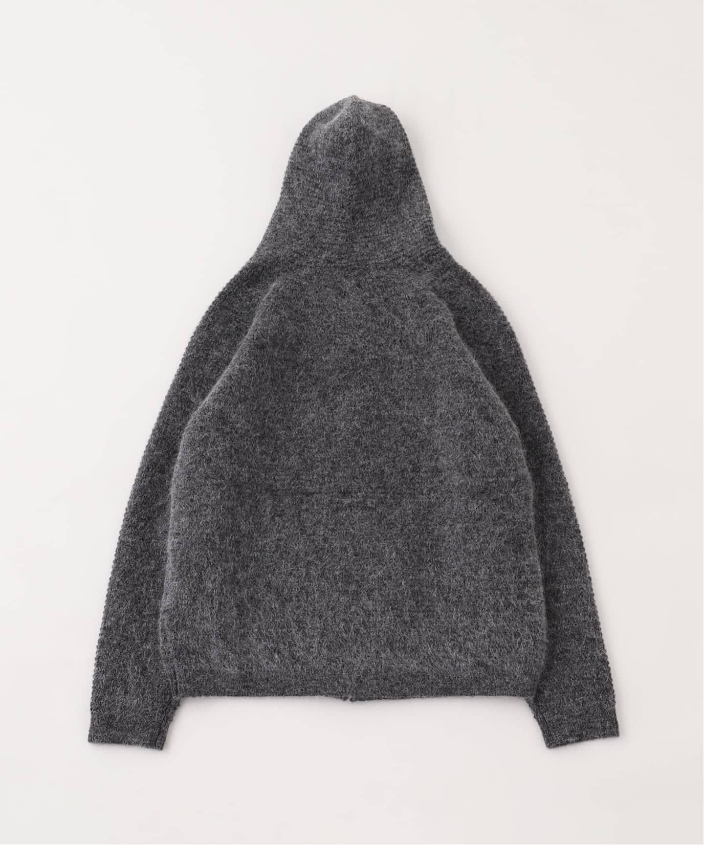 417 EDIFICE｜PULP / モヘヤブレンドニット ジップアップフード