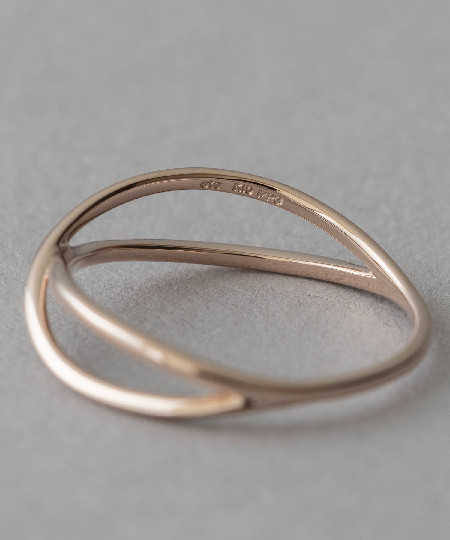 ete｜[ミストピンク] K10MPG クロス リング | Rakuten Fashion(楽天