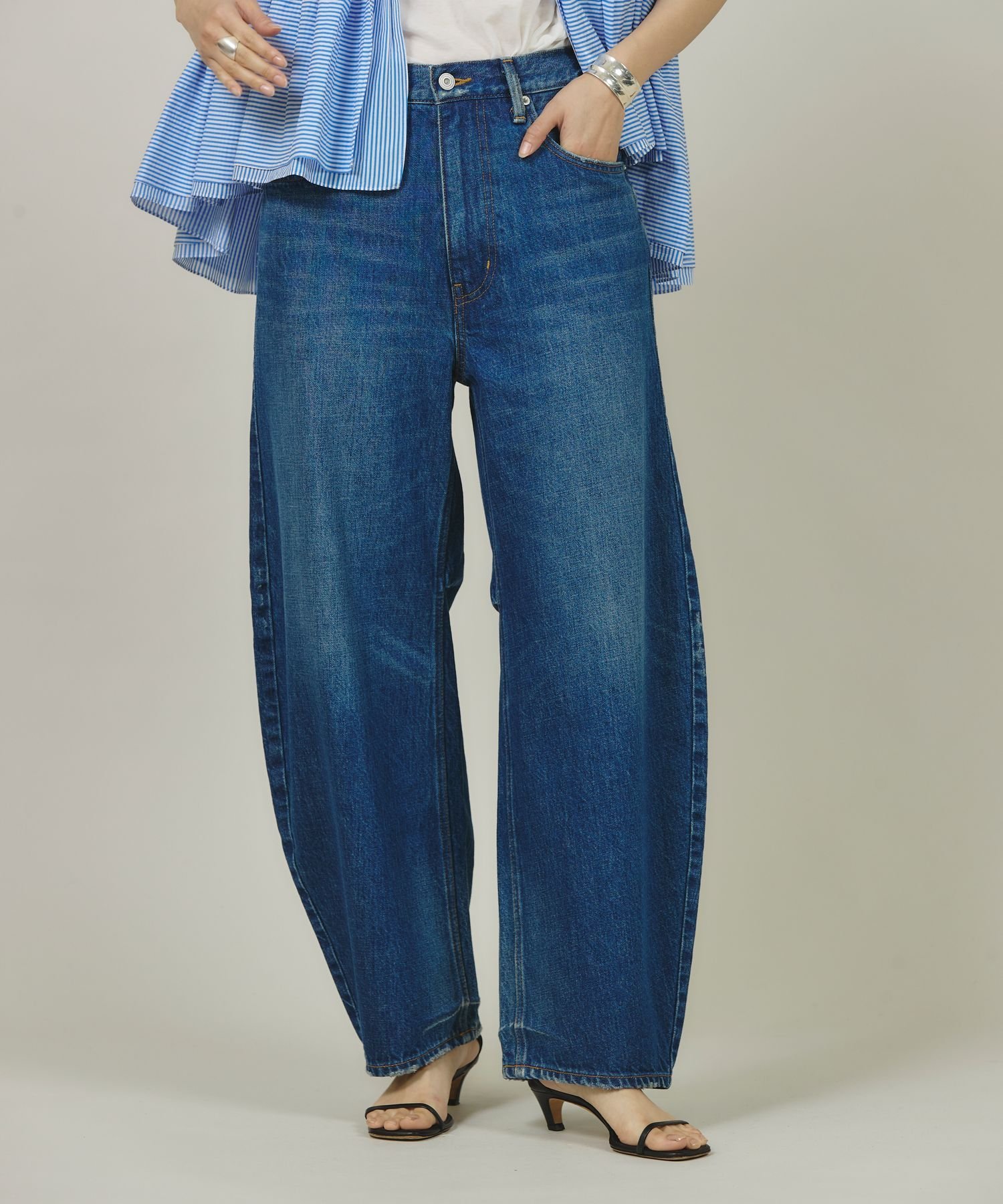 Curensology ＜&RC＞カーヴィーデニムパンツ サイズ34 Curensology｜<&RC>カーヴィーデニムパンツ | Rakuten Fashion(楽天