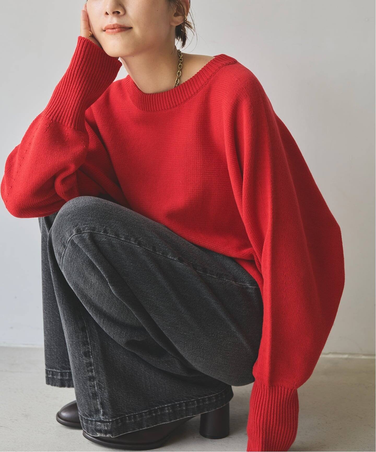 Spick & Span｜《WEB限定 / 追加3》バルキーヤーンドルマンロング