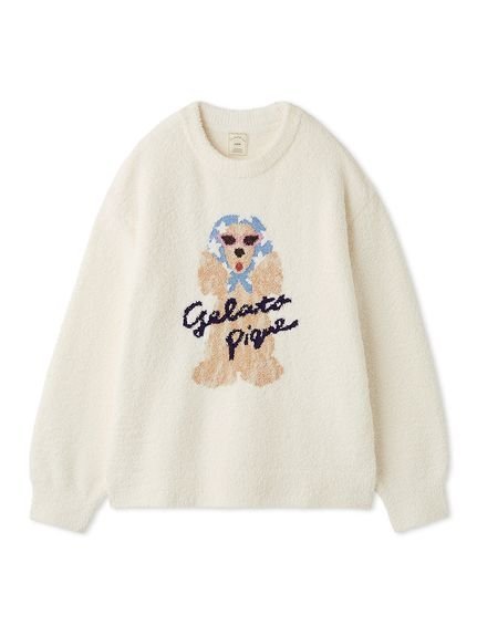 gelato pique｜スカーフDOG ジャガードプルオーバー | Rakuten Fashion