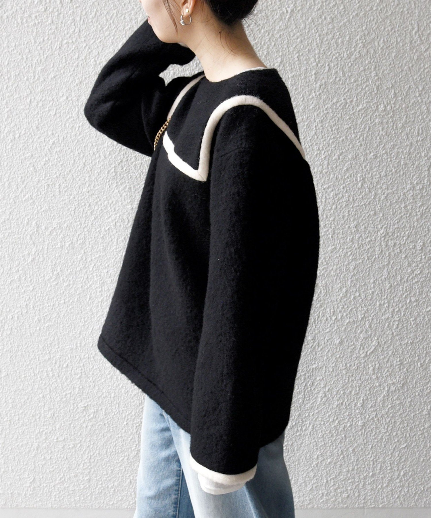 SHIPS｜SHIPS any: バイカラー セーラー デザイン プルオーバー