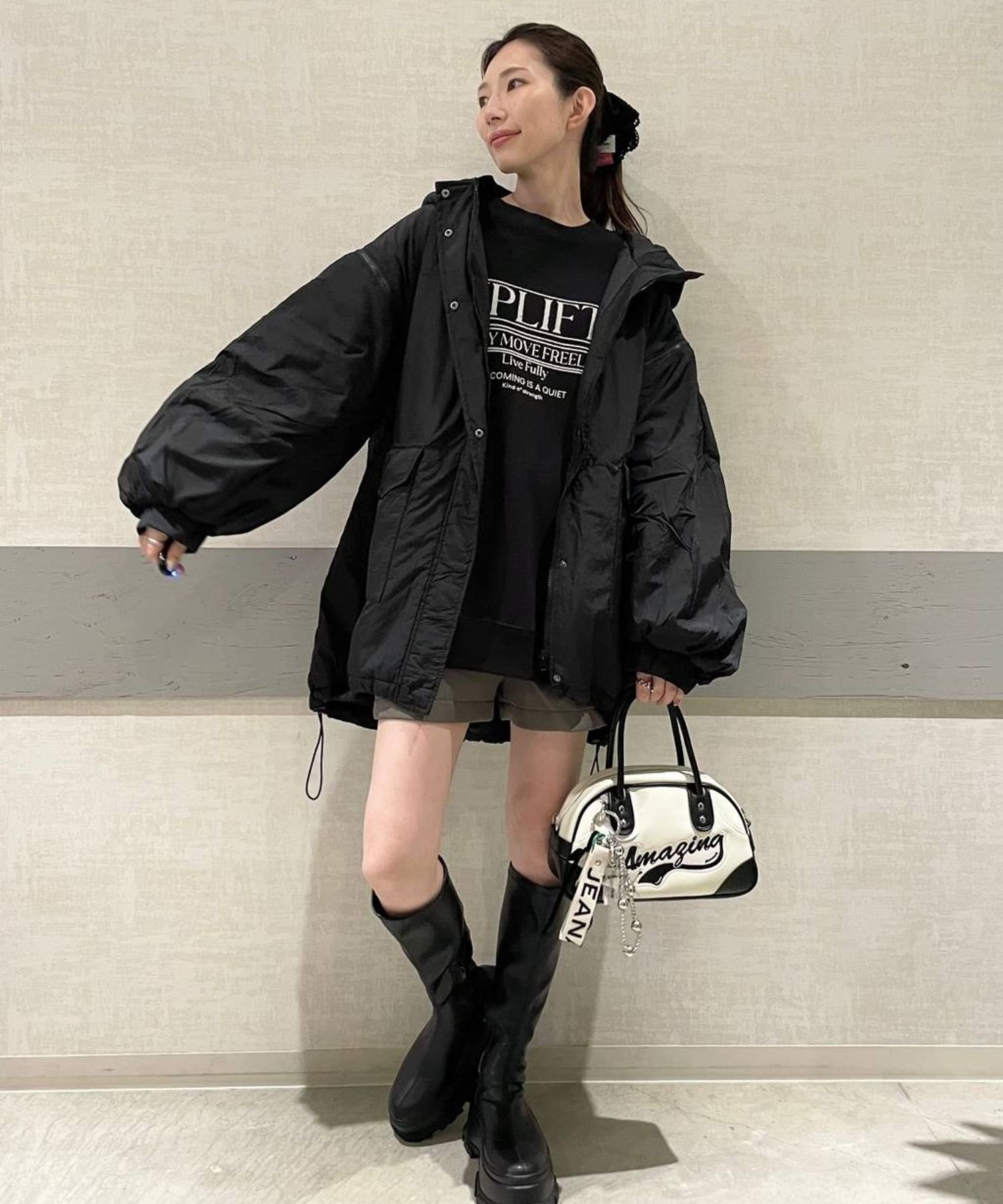 JEANASIS｜ソデ2WAYモンスターパーカーコート | Rakuten Fashion(楽天