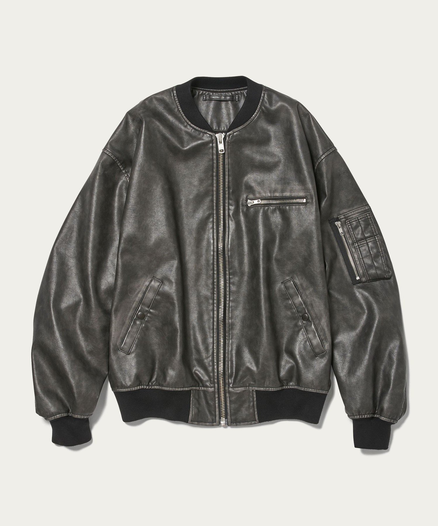 UNITED ARROWS LTD. OUTLET｜レザーライク ボンバー ジャケット