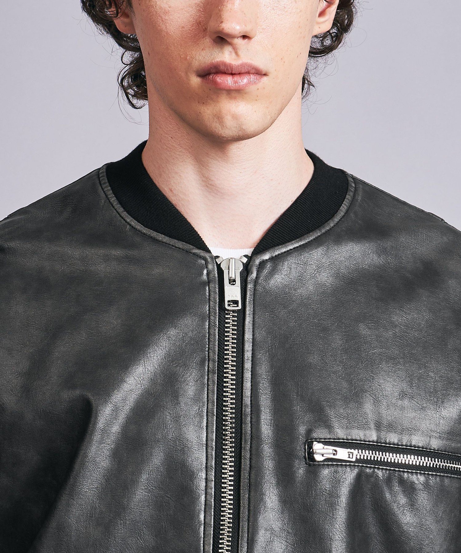 UNITED ARROWS LTD. OUTLET｜レザーライク ボンバー ジャケット