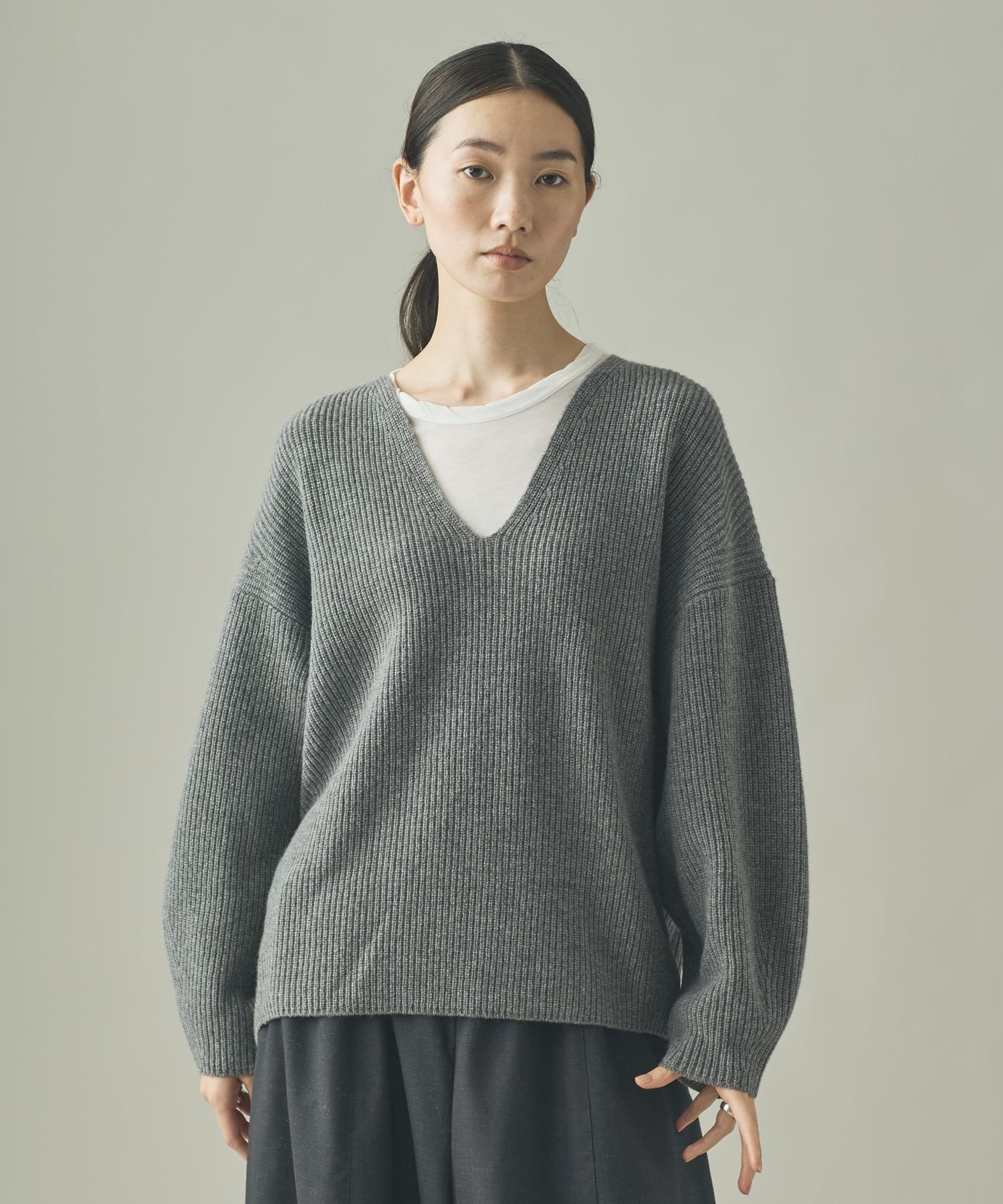 Curensology｜ウールカシミヤUネックニットプルオーバー | Rakuten