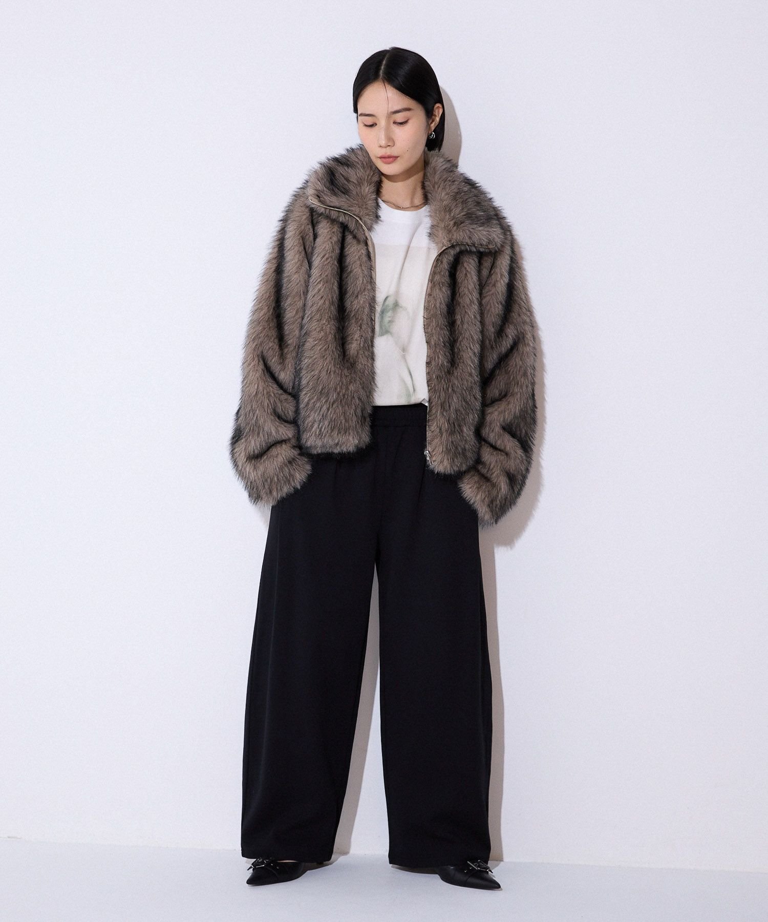 JEANASIS｜MIXカラーファーブルゾン | Rakuten Fashion(楽天