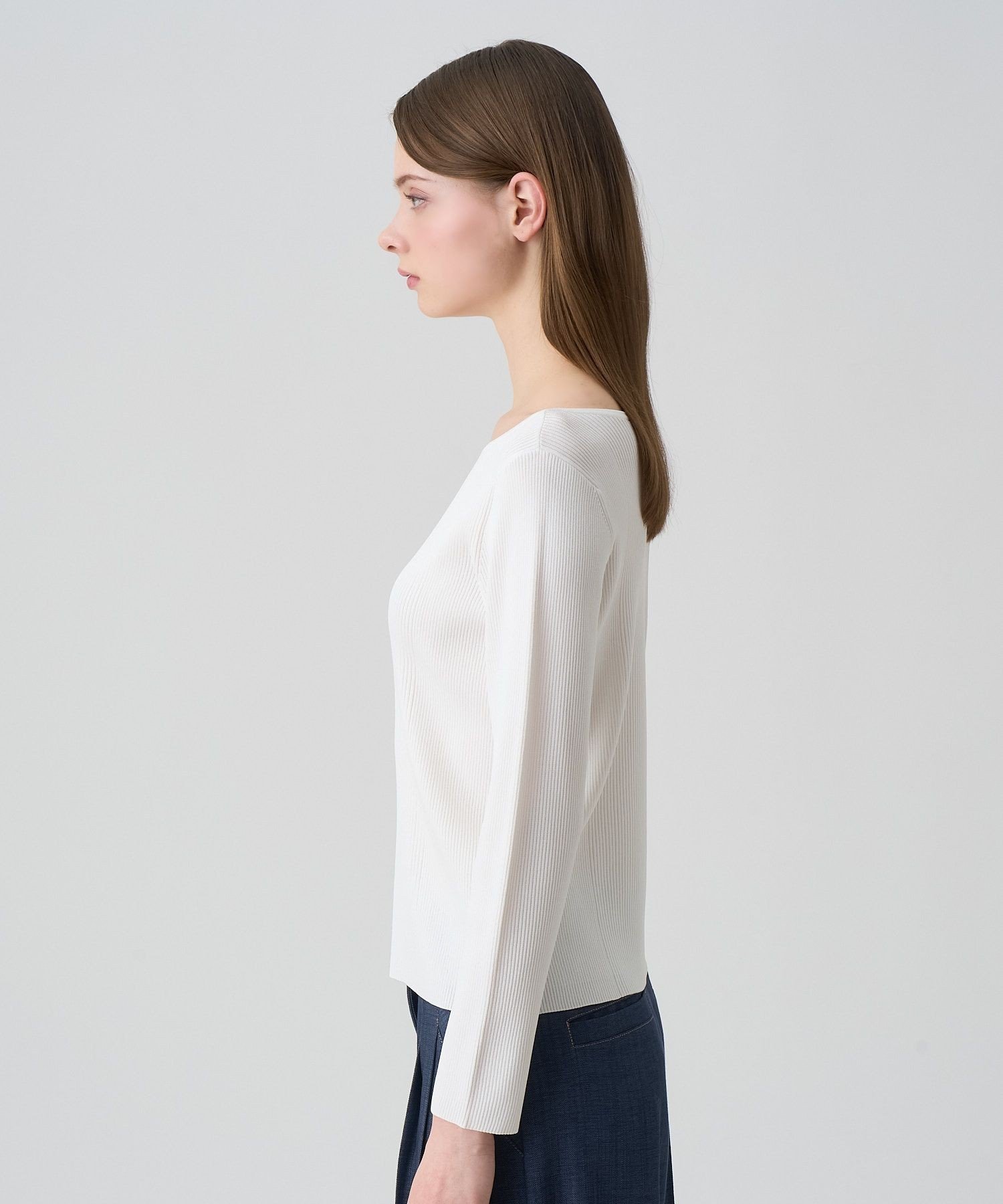 ANAYI｜レーヨンナイロンリブ プルオーバー | Rakuten Fashion(楽天