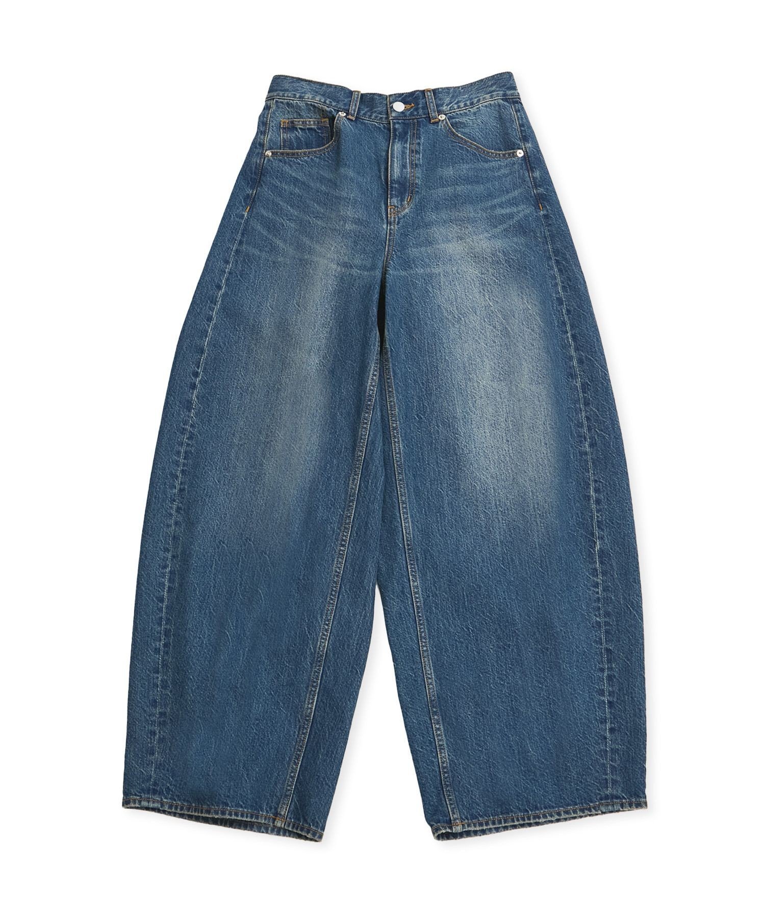 ADAM ET ROPE'｜【サステナブル】バックタックワイドデニム | Rakuten