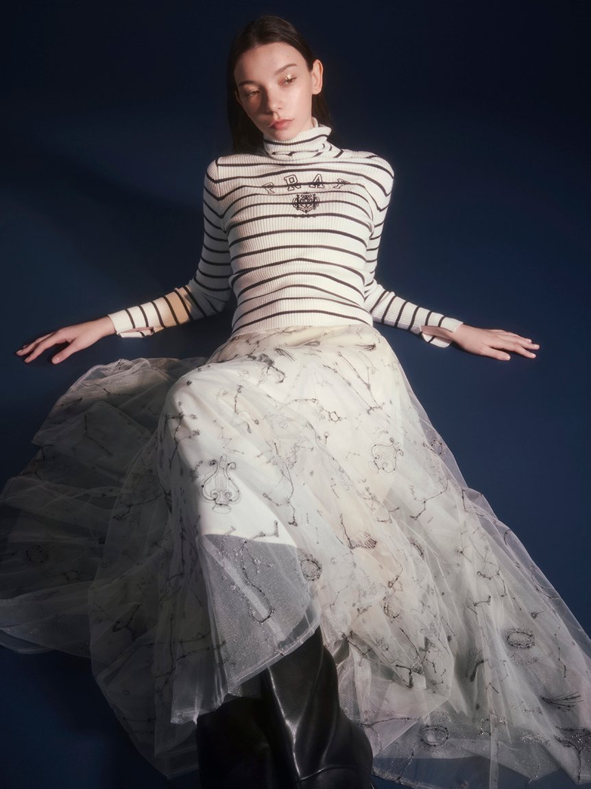 FRAY I.D｜エトワールエンブロイダリーチュールスカート | Rakuten