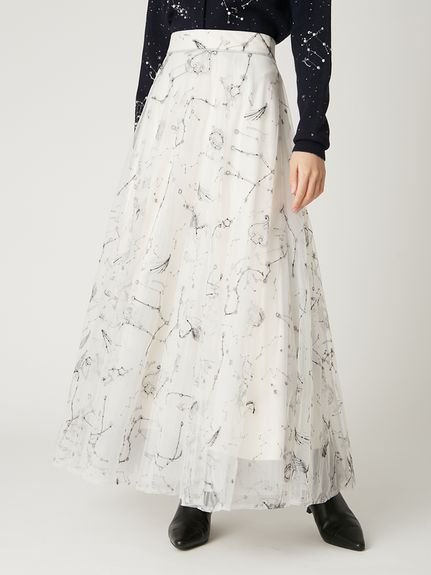 FRAY I.D｜エトワールエンブロイダリーチュールスカート | Rakuten