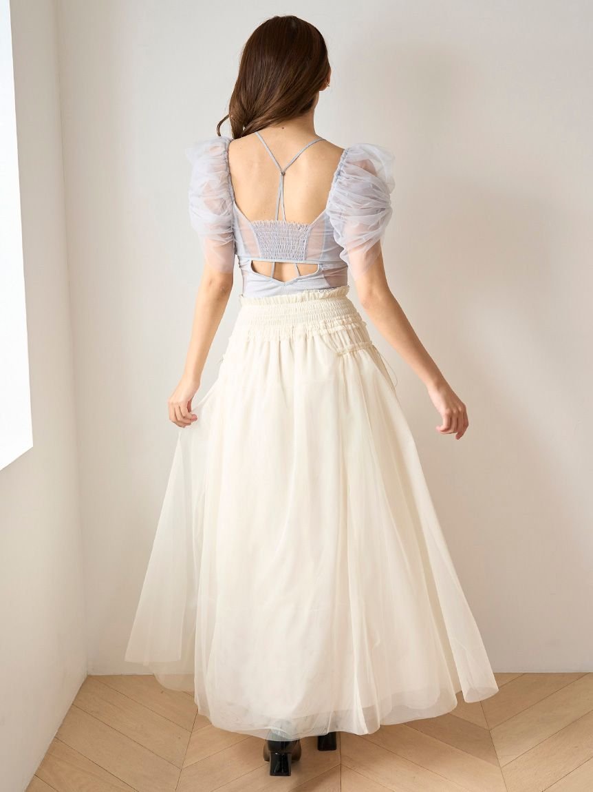 SNIDEL｜【Chacott】Sustainableチュールスカート | Rakuten Fashion