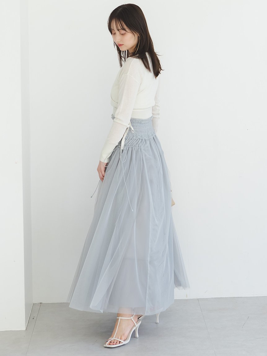 SNIDEL｜【Chacott】Sustainableチュールスカート | Rakuten Fashion