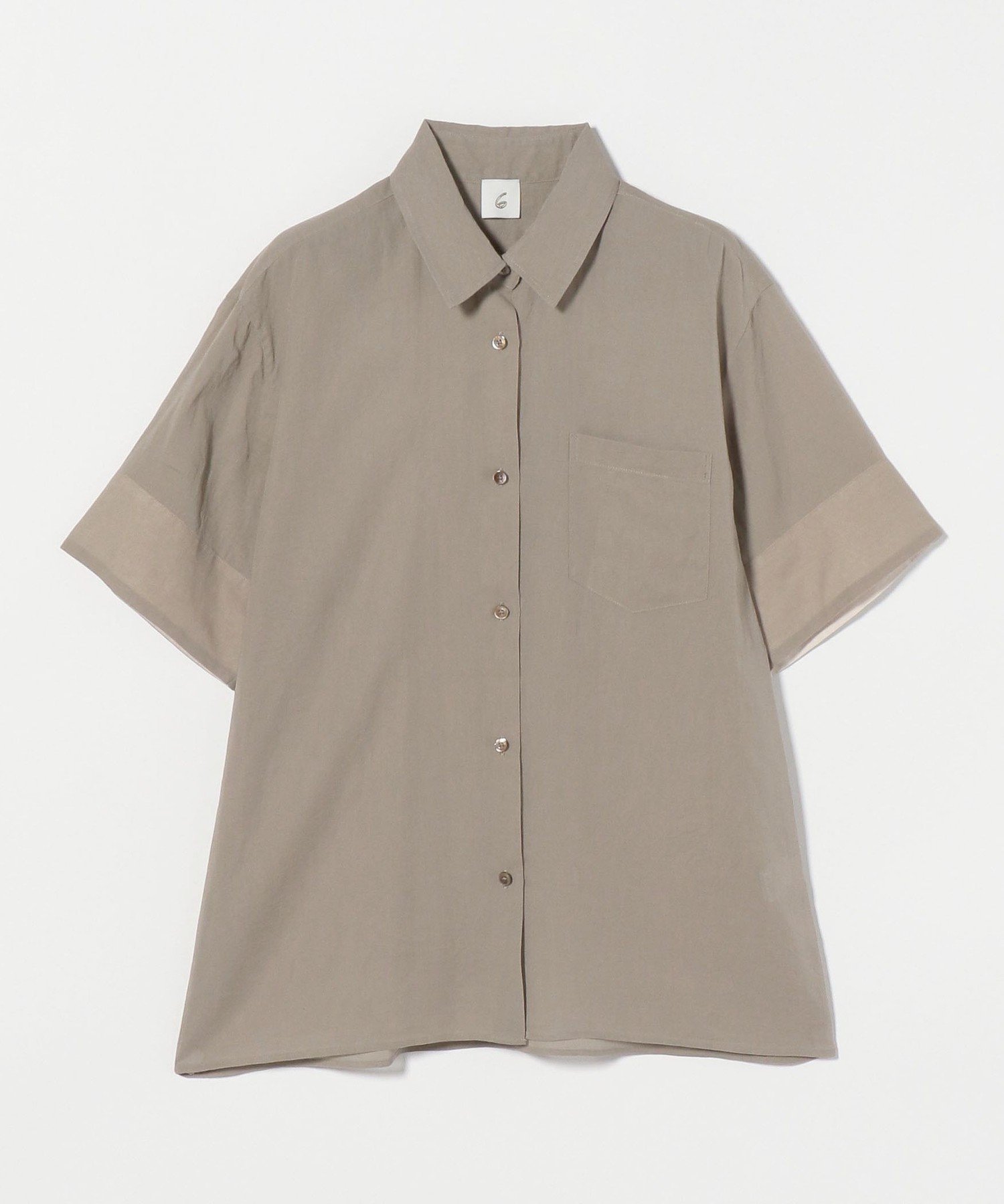 ＜6(ROKU)＞スケ ショートスリーブ シャツ 6(ROKU)＞スケ ショートスリーブ シャツ