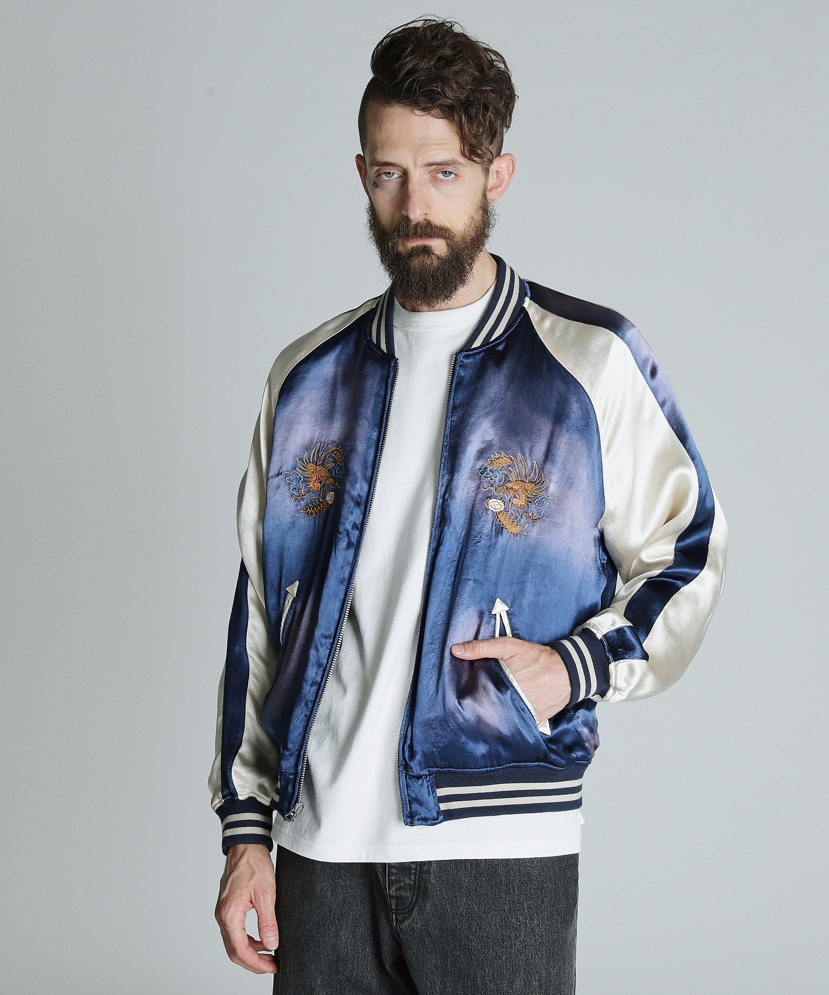 Schott｜RAYON SUKA ASING JACKET/レーヨン エイジング スカジャン