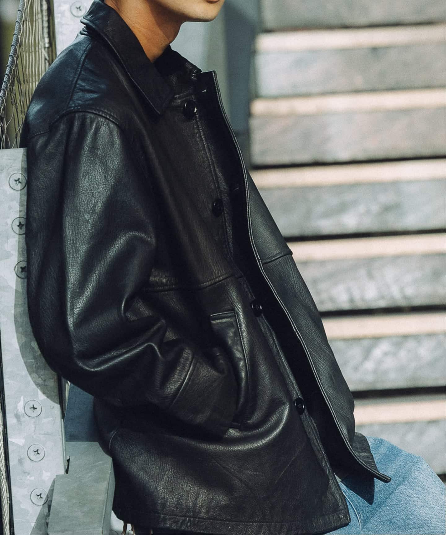 JOURNAL STANDARD｜ゴートレザー ウォッシュド カーコート | Rakuten