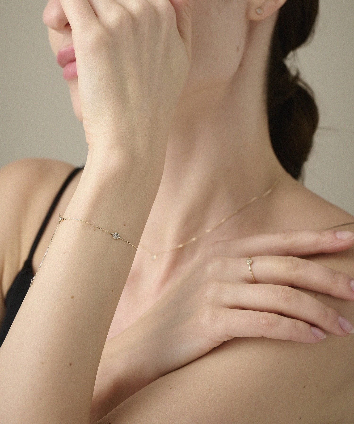 ete｜K10YG ブリリアント ブラウンダイヤモンド ブレスレット