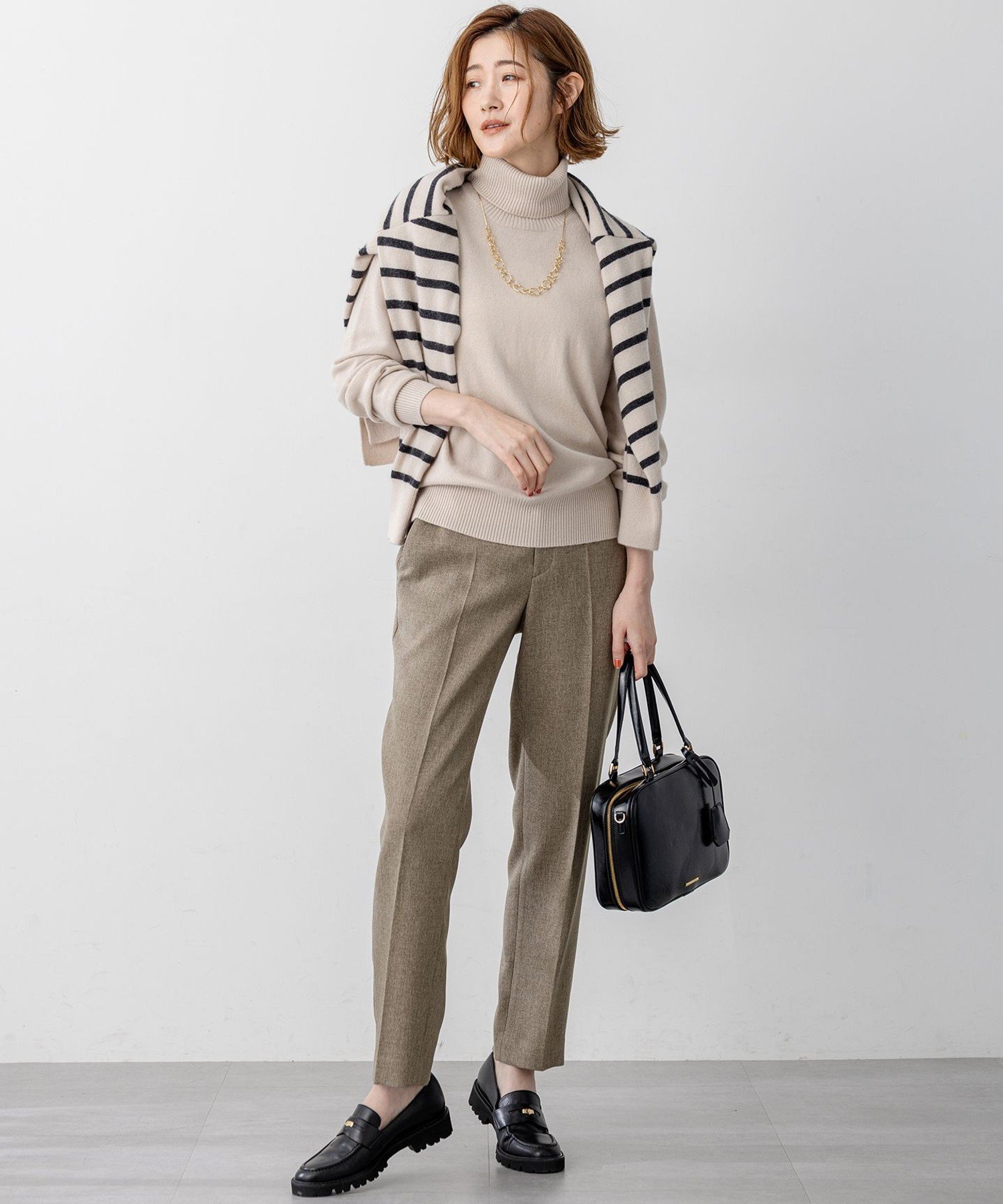 23区｜【滝沢眞規子さん着用/BAILA掲載/洗える】ピュアカシミヤ