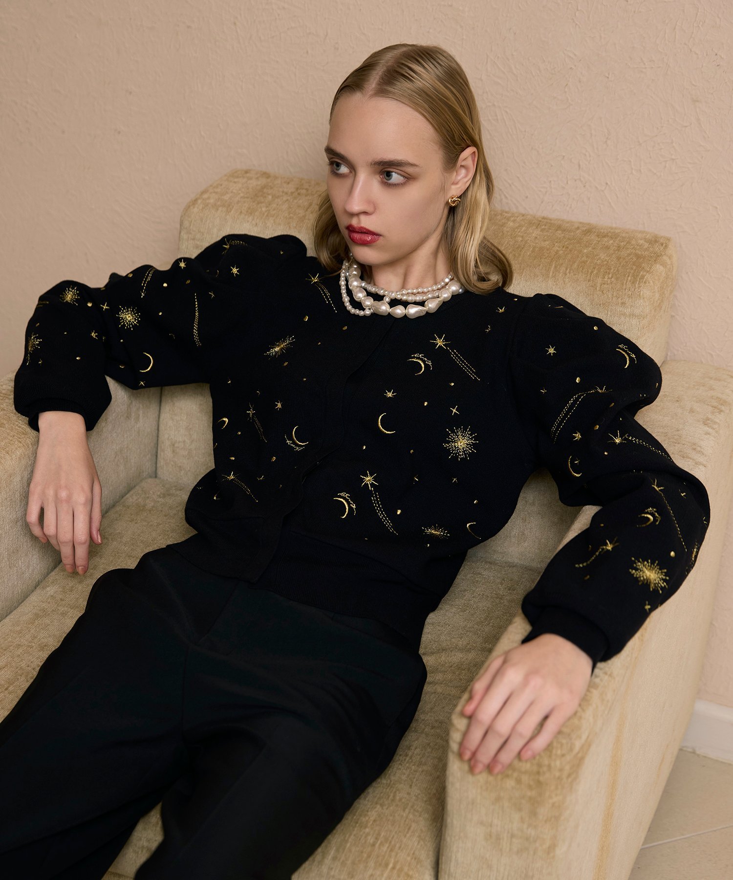 EIMY ISTOIRE｜スターエンブロイダリーニット | Rakuten Fashion(楽天