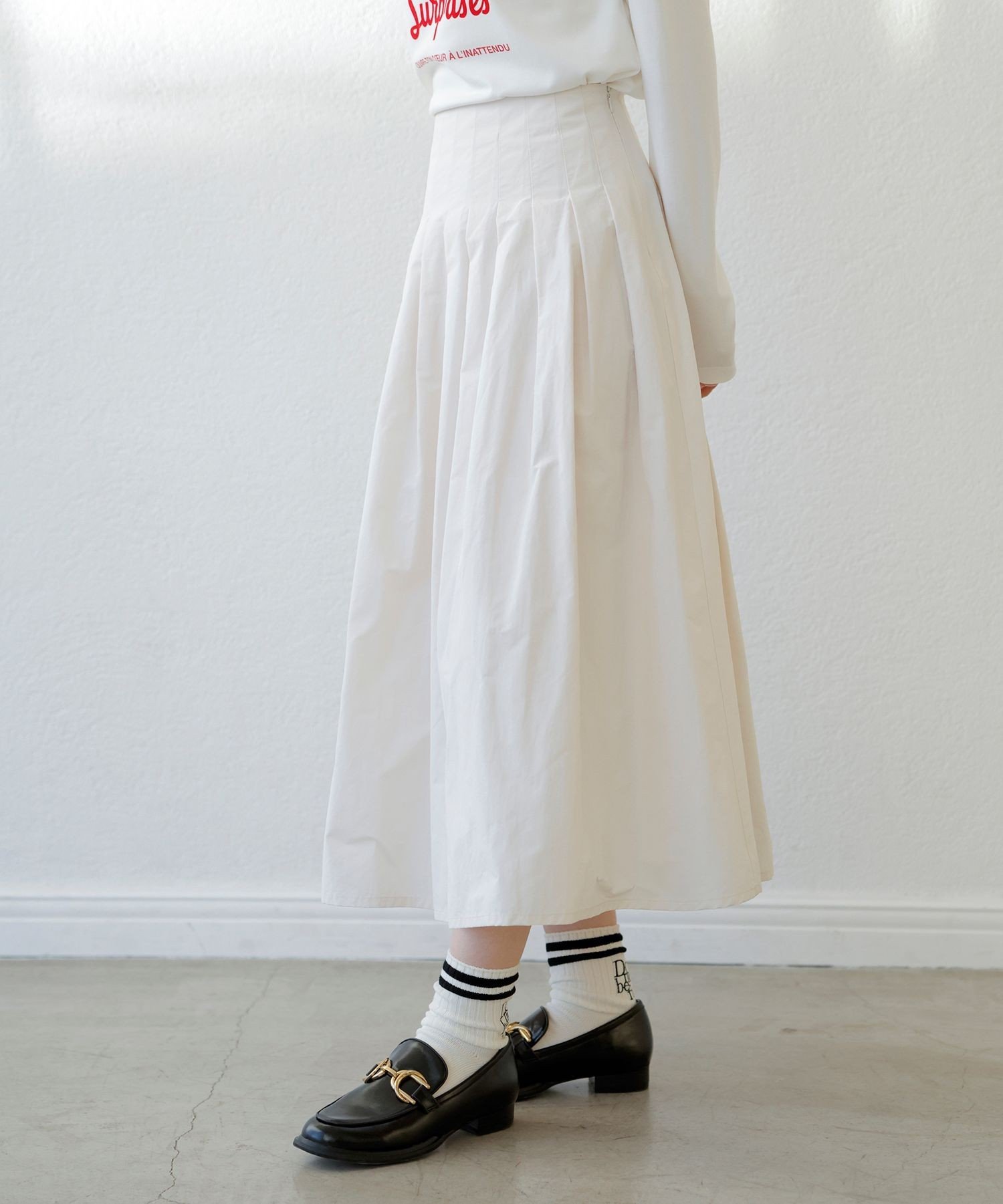 VIS｜【洗える】タックプリーツフレアスカート | Rakuten Fashion(楽天