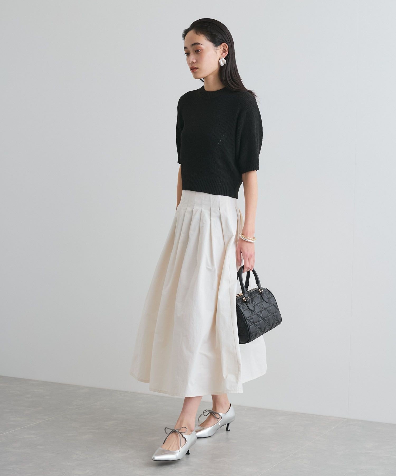 VIS｜【洗える】タックプリーツフレアスカート | Rakuten Fashion(楽天