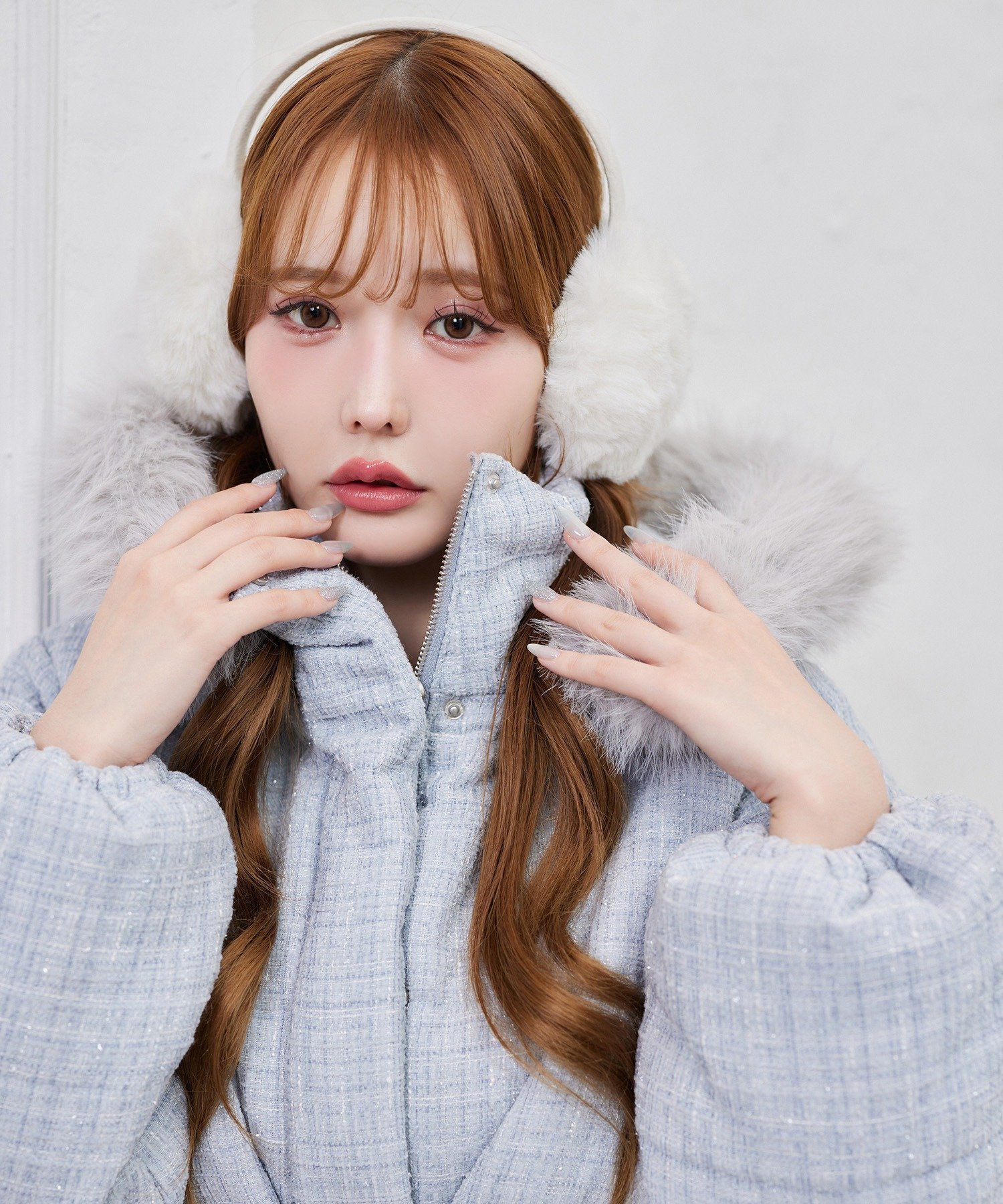 one after another NICE CLAUP｜ベルト付きフェイクファーフード