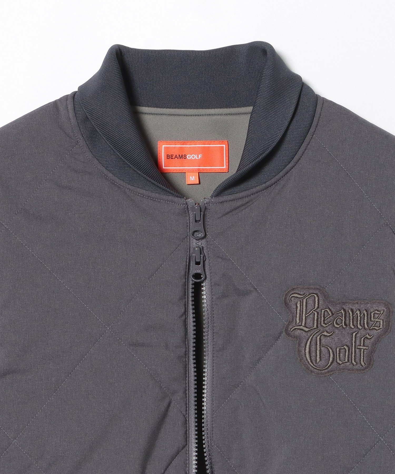 BEAMS OUTLET｜ORANGE LABEL / 格子キルト 切り替えジップブルゾン