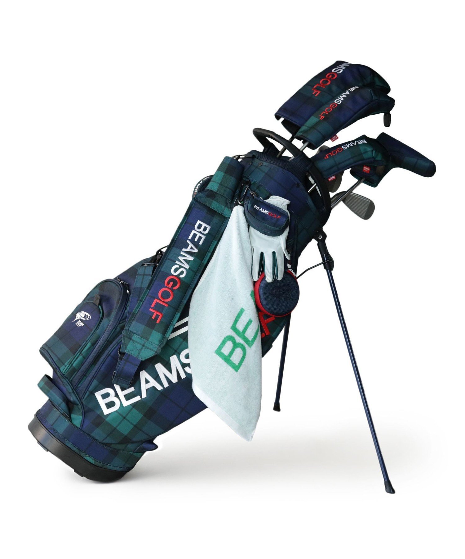 BEAMS GOLF｜ブラックウォッチ スタンド キャディバッグ | Rakuten