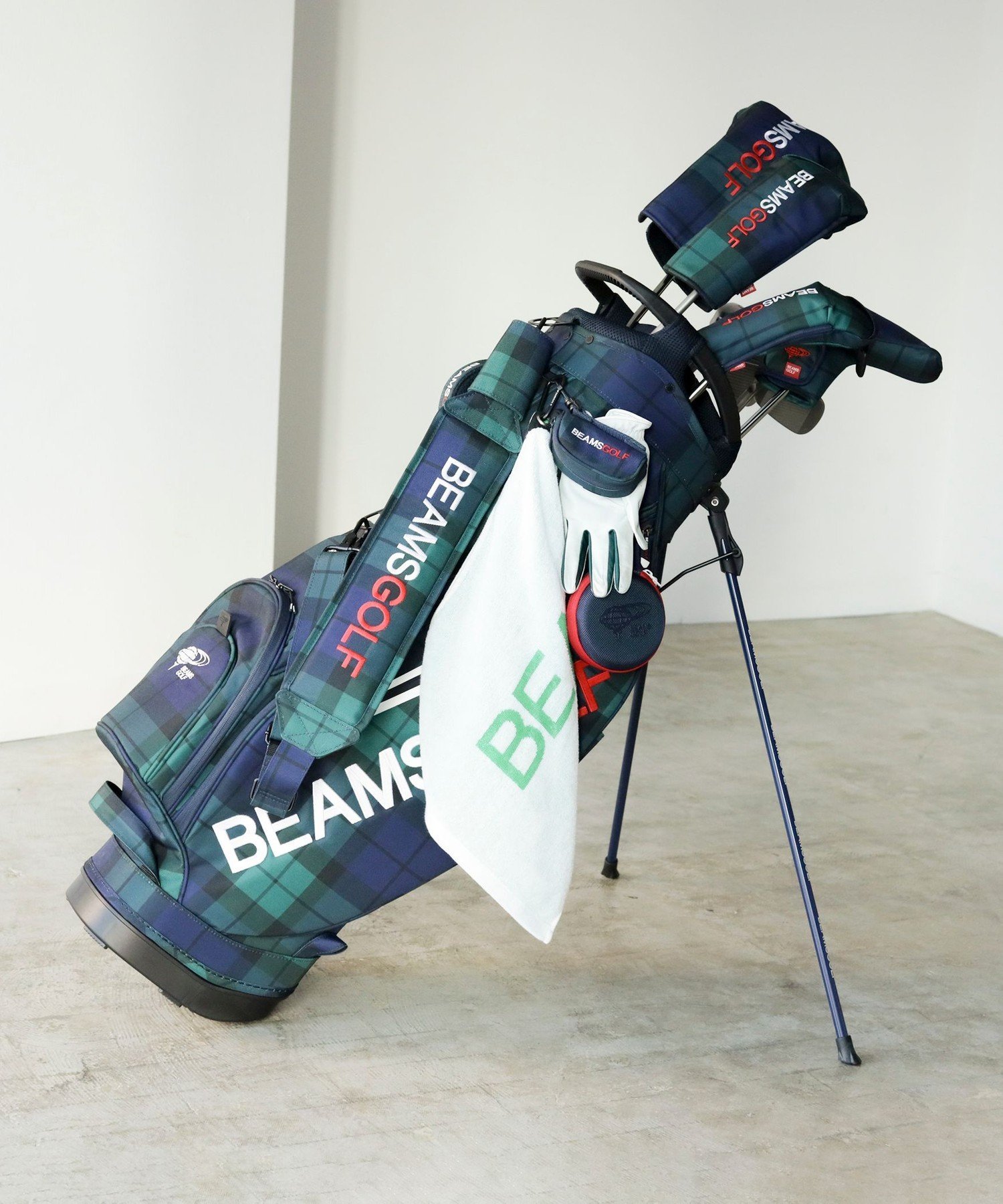 BEAMS GOLF｜ブラックウォッチ スタンド キャディバッグ | Rakuten