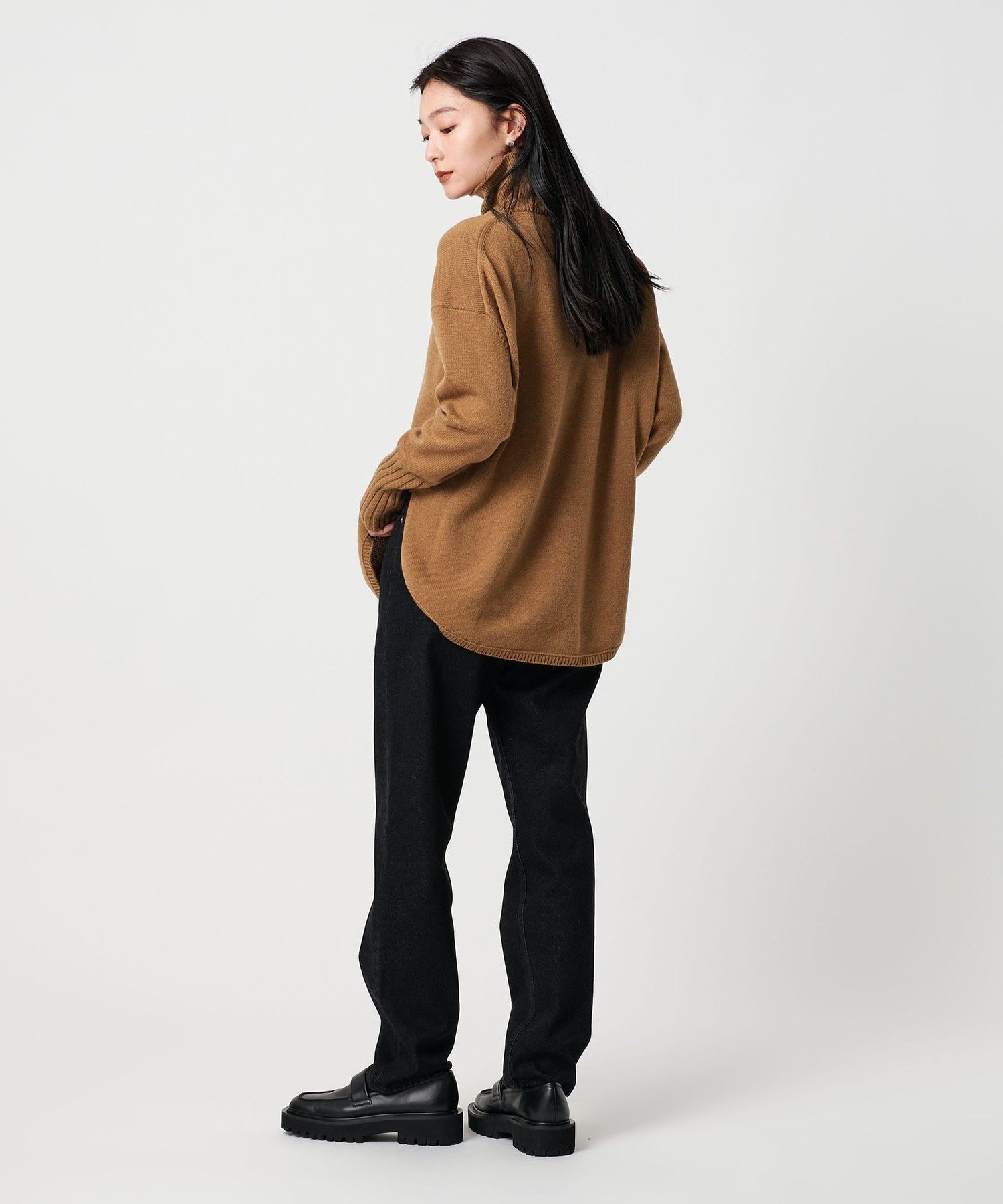 MARW UNITED ARROWS ルーズタートルネックニット カシミヤ混 MARW UNITED ARROWS＞ルーズ タートルネック ニット