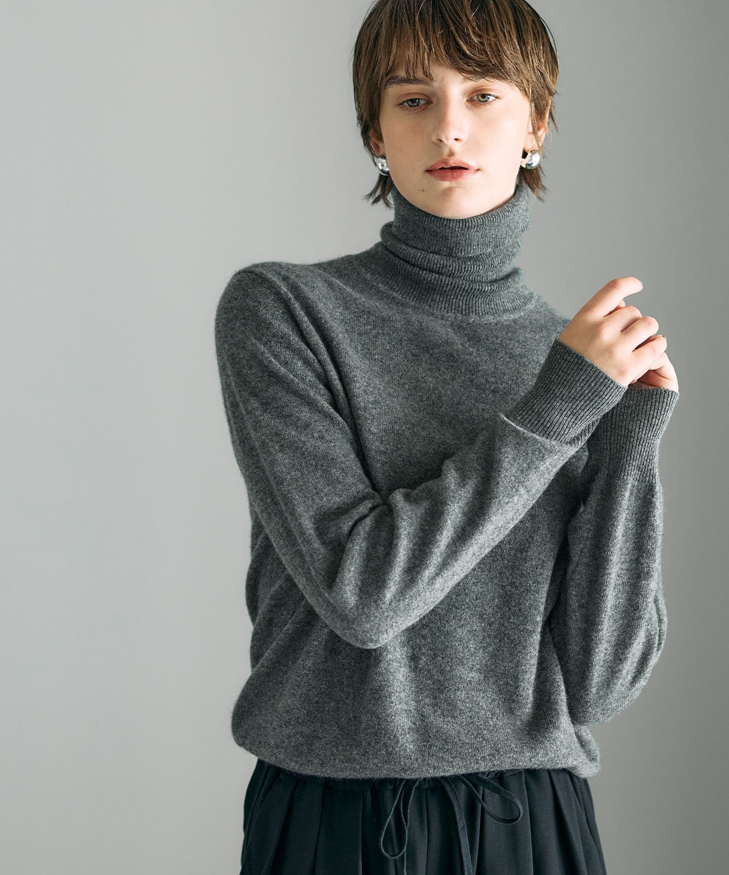 N.O.R.C｜【CASHMERE100%】カシミヤタートルネックニット | Rakuten