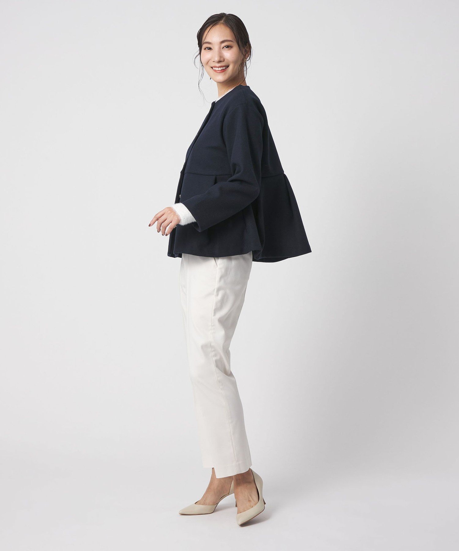 UNITED ARROWS LTD. OUTLET｜ニットメルトン ペプラム ショートコート